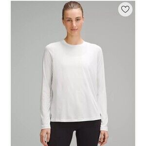 Lululemon Ultralight Hip-length Long Sleeve Size 8 Light Vapor Color
